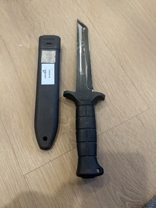 Original German Army tanto blade fighting knife KM 2000!!