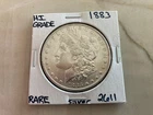 1883-P Morgan Silver Dollar. UNC/BU Gem, Rare. Super Blast White. MS+++++++