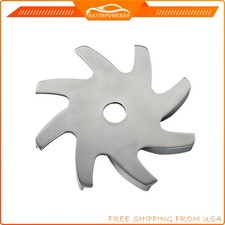 Polished Satin Aluminum Alternator Pulley Fan Blade Universal For Gm Ford Chevy Polished Satin Aluminum Alternator Pulley Fan Blade Universal For Gm Ford Chevy