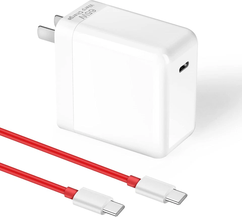 Cargador Warp Compacto 65W con Cable Largo Tipo C - Carga Rápida Fácil de Viajar Foto 3 de 4