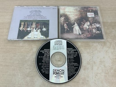 MOZART - Divertimenti 1 & 17 - PHILHARMONIA QUARTET BERLIN - Denon Japanese CD