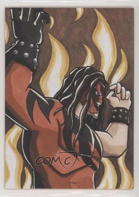 2021 Topps Heritage WWE Ruthless Aggression Art Reproductions Kane Sketch 9e1
