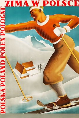 366753 Zima W Polsce Winter In Poland Vintage Sport Art Print Poster