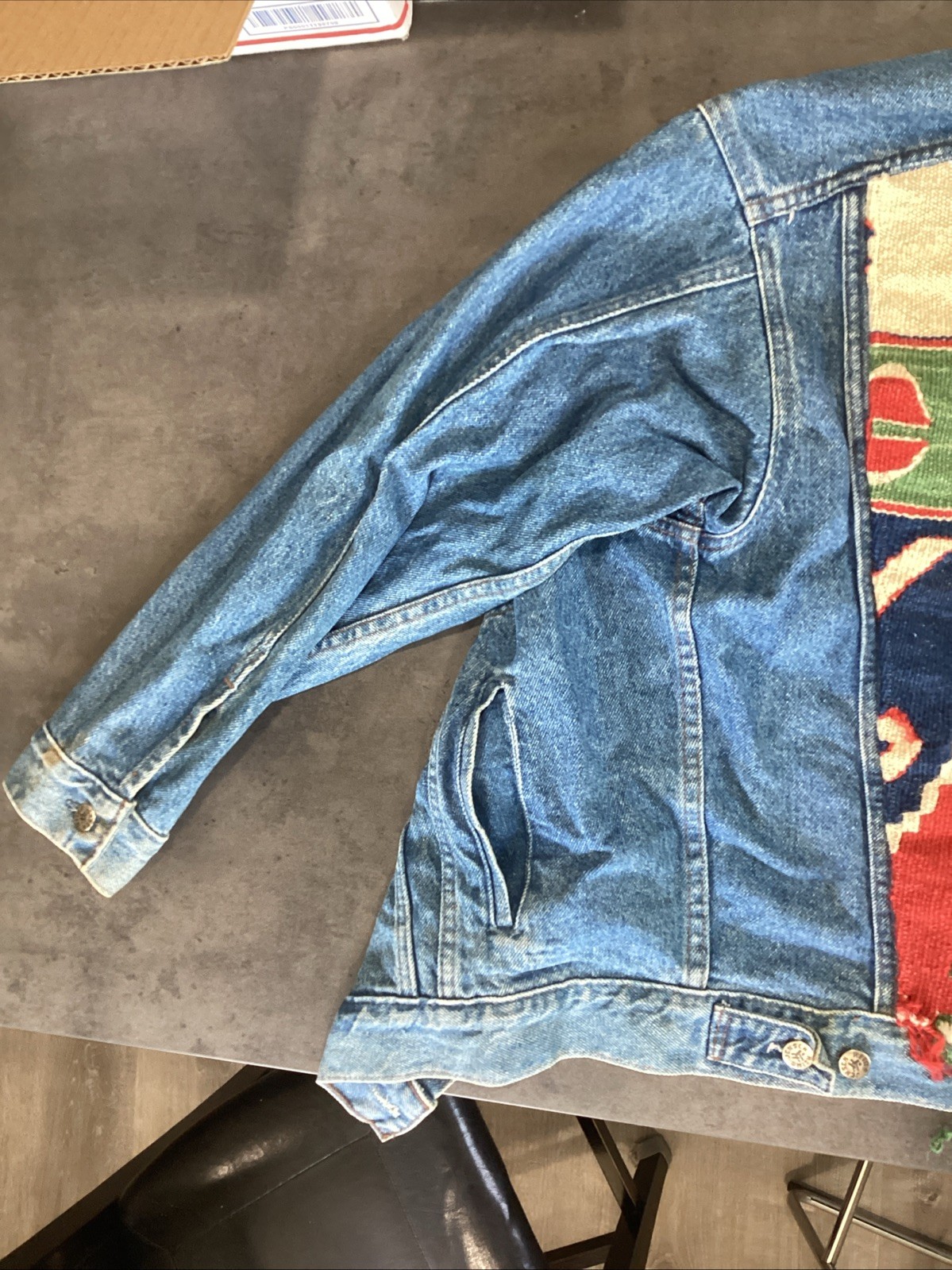 Jensen Smith Denim Jacket Aztec Pattern - image 3