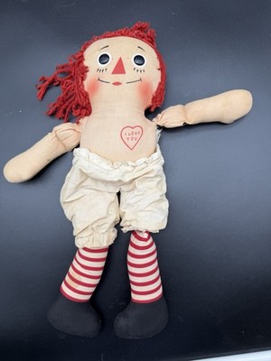 Vintage 1965 Knickerbocker Johnny Gruelle's Raggedy Ann Doll As Is Condition! 15