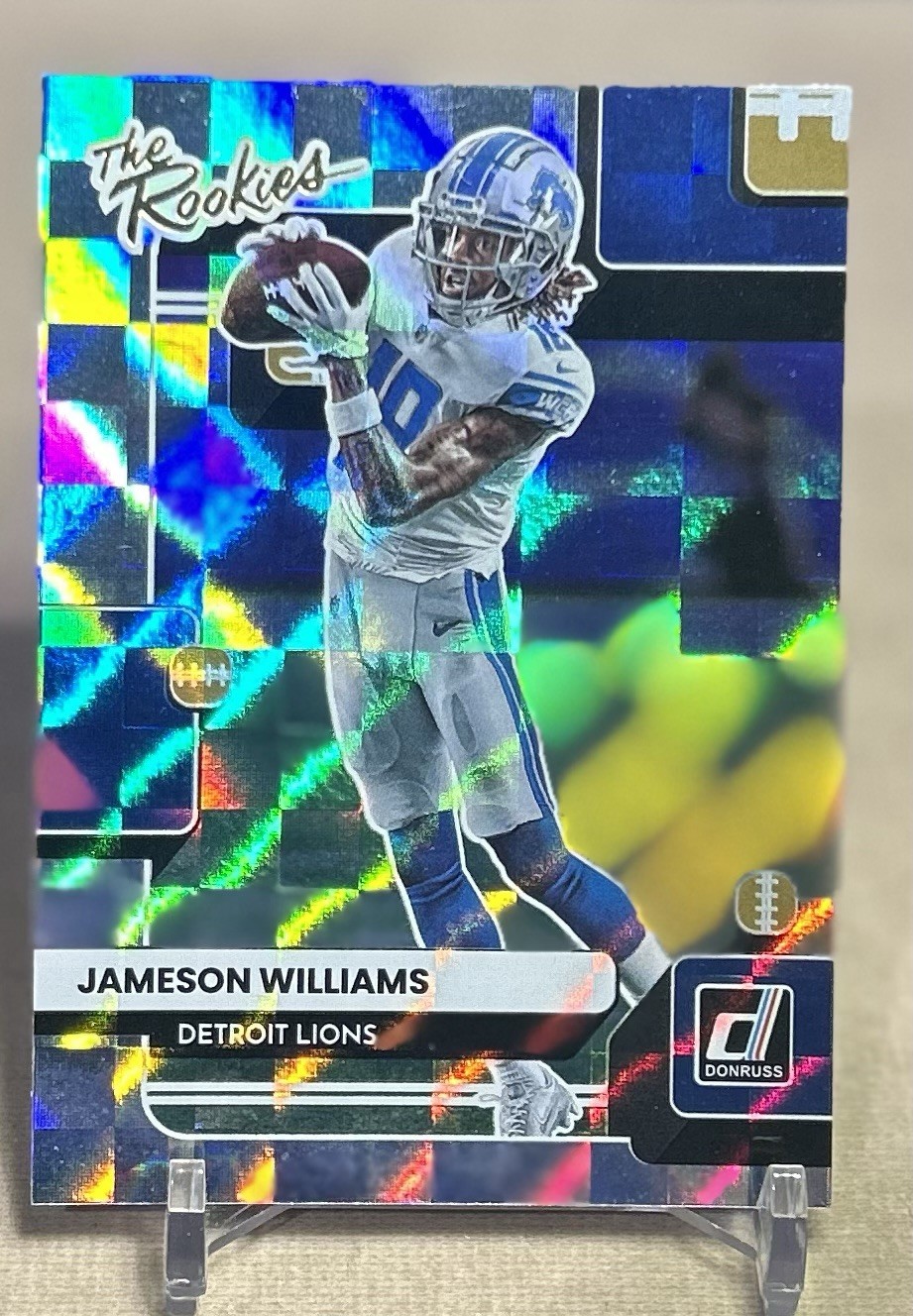 2022 Donruss #TR-8 Jameson Williams RC The Rookies Insert Lions Football Card