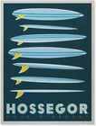 Vintage Hossegor France Surfboard Metal Wall Art Sign Poster 20x30cm 8x12 inch