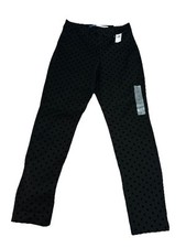 Old Navy High Rise Pixie Skinny Ankle Pants Size 0 Black Polka Dot