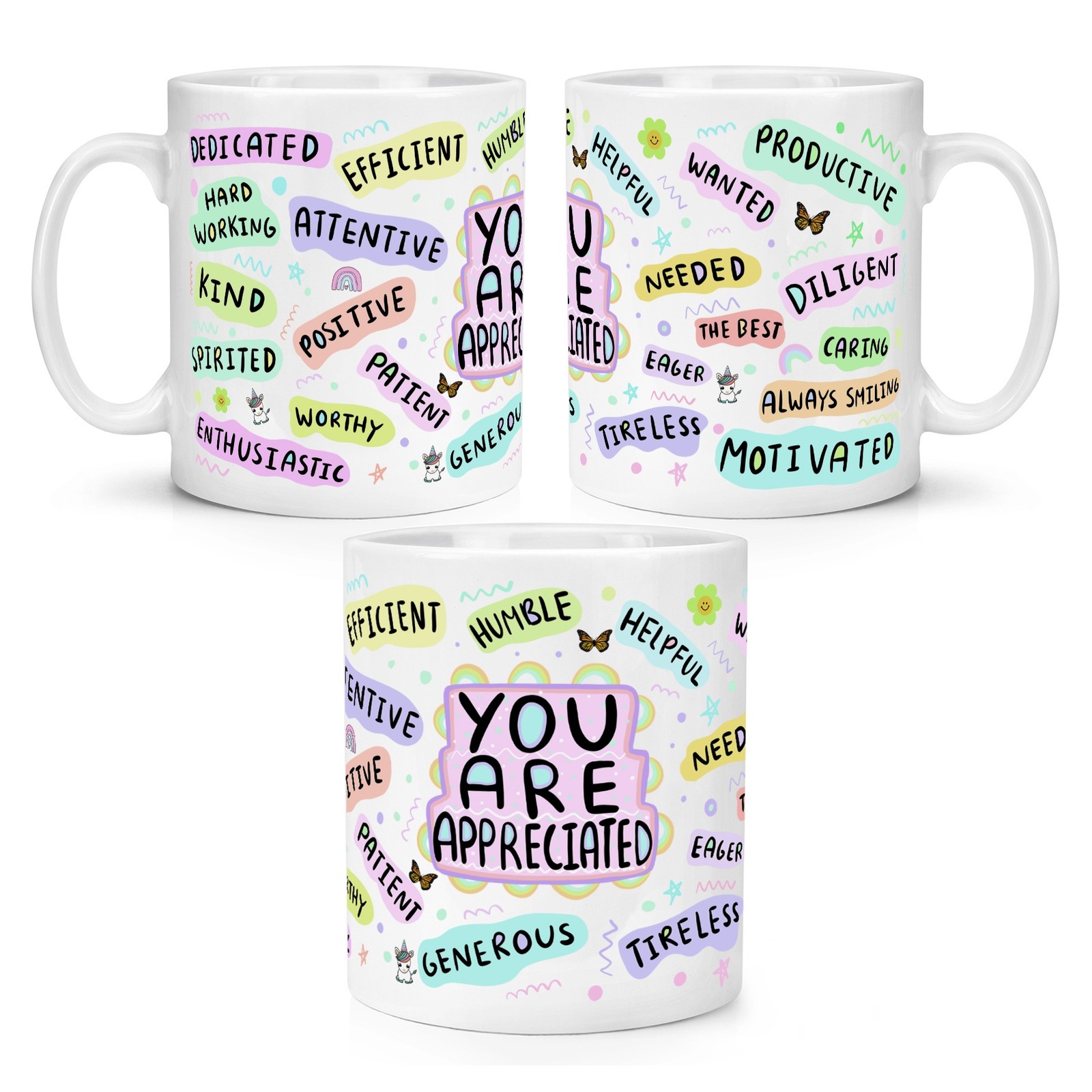 You Are Appreciated 10oz Mug Cup Teacher Nurse Mum Dad Mothers Day Thank You