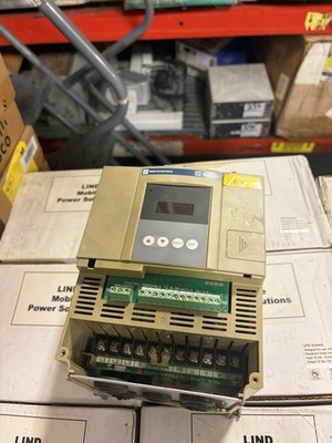 MISSING COVER SQUARE D TELEMECANIQUE 2HP AC VFD DRIVE ALTIVAR 18 ATV18U29N4 USED