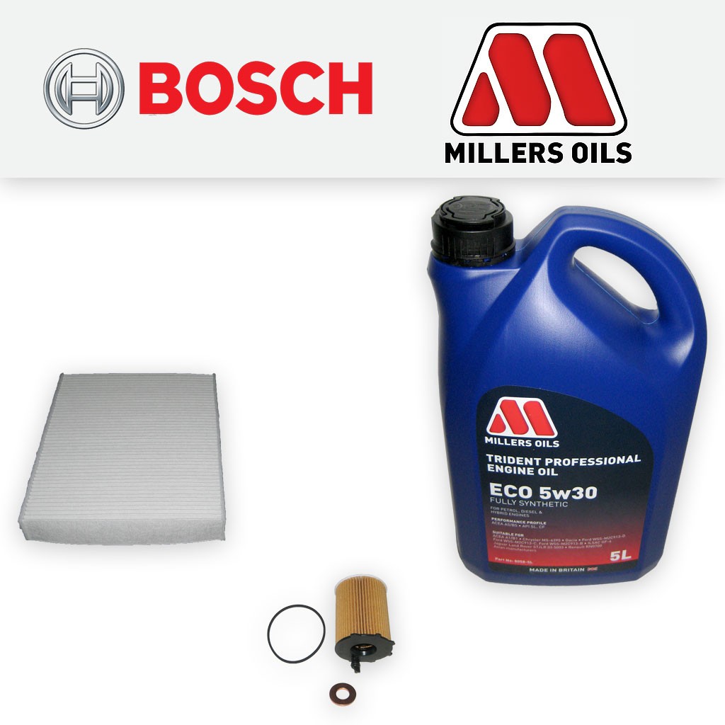 SERVICE KIT for FORD FIESTA MK6 1.4 TDCI OIL CABIN FILTER +5L OIL (2002-2008)
