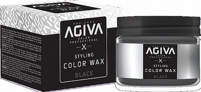 Agiva Hair Styling Color Wax BLACK / SCHWARZ 120 ml