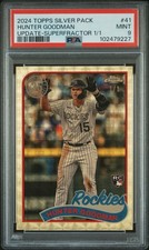 2024 Topps Update Series - Hunter Goodman #T89-CU-41 (RC) - Superfractor 1/1