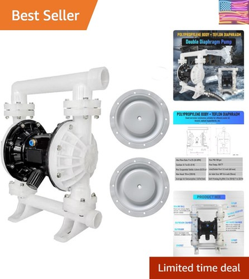 #ad #ad Durable Teflon Diaphragm Pump 120 PSI Max Pressure Chemical Resistant $362.85