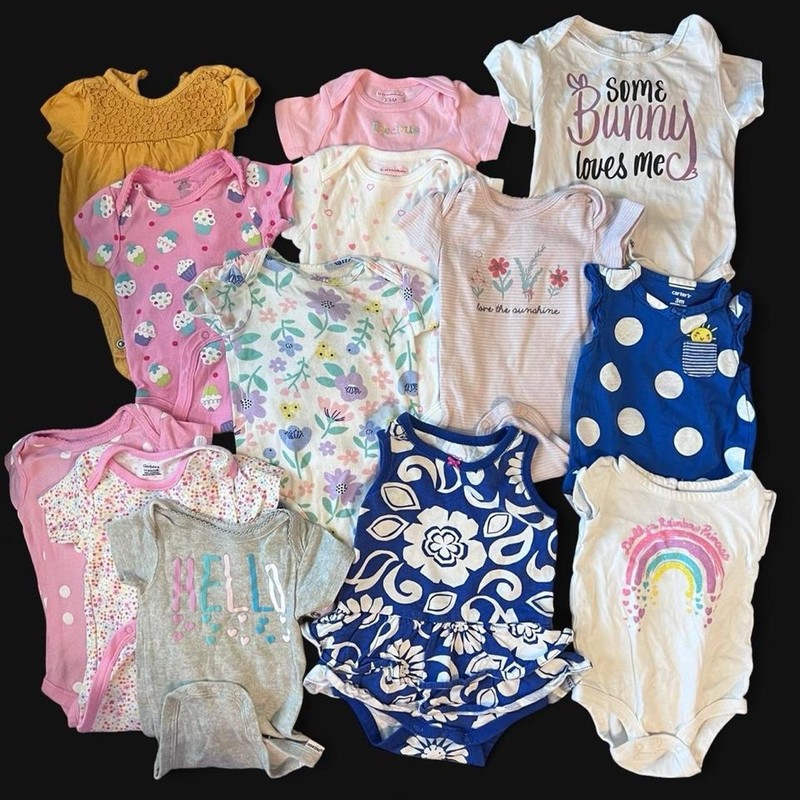 Baby Girl Infant  3-6 Months Clothing Bundle Lot, Variety Of Sizes,brands,styles