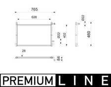 MAHLE Motork�hler Wasserk�hler PREMIUM LINE CIR 45 000P f�r BMW 8er G16 F93 G15