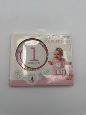 STEPPING STONES BABY'S FIRST YEAR 12 MONTHLY BELLY STICKERS "PEEL STICK CLICK"