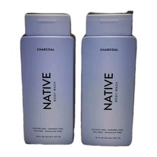 Lot Of 2 Native Charcoal Body Wash Sulfate, Paraben, Dye,  Phthalate Free