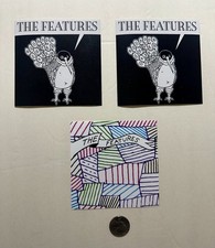 THE FEATURES Wilderness 3 PROMO STICKERS for cd MATT PELHAM Sunset Rock Exhibit