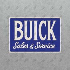Vintage Buick Sales Service Metal Sign Automotive Advertising 226980
