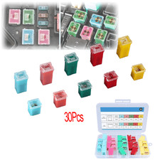 30Pcs Car Fuse Assortment Kit Tall and Low Profile Shaped Fuses Assortment Kit