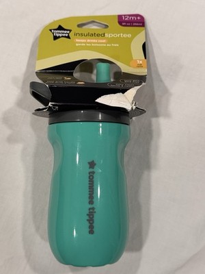 Tommee Tippee Insulated Sportee Bottle 9oz 12m+ Sippy Cup, Green