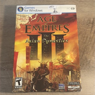 Age of Empires III 3 Asian Dynasties for PC New and Sealed with Slipcover