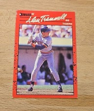 1990 Alan Trammell Donruss #90 ERROR CARD   No Dot After INC 