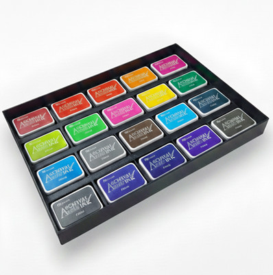 Mini Archival Ink Pad Stackable Storage Tray, Compact Organizer for Craft and Sc