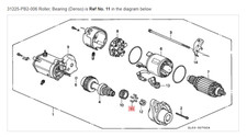 HONDA ACURA GENUINE OEM NSX Roller, Bearing (Denso) Starter Motor 31225-PB2-006