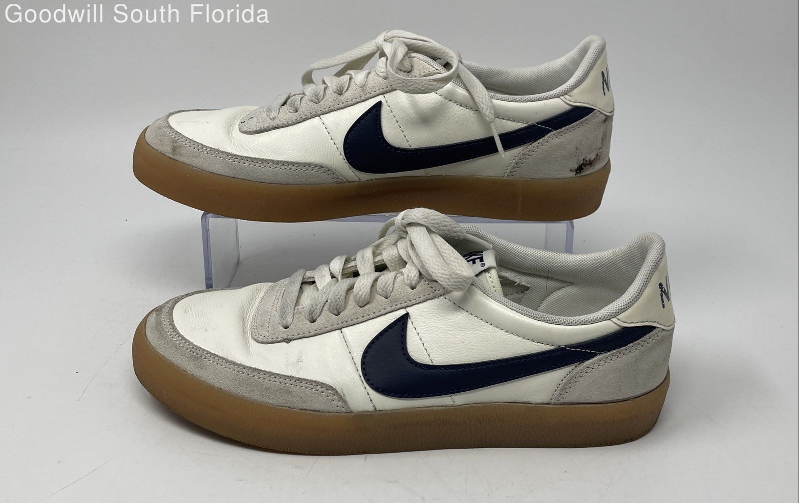 Nike Womens Killshot 2 FZ5630-102 White Navy Leather Sneaker Shoes Size 8.5
