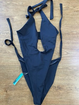 Black String Bikini size medium New With Tags