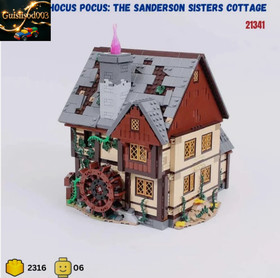 Hocus Pocus Sanderson Sisters' Cottage compatible 21341 PCS 2316 Building Set