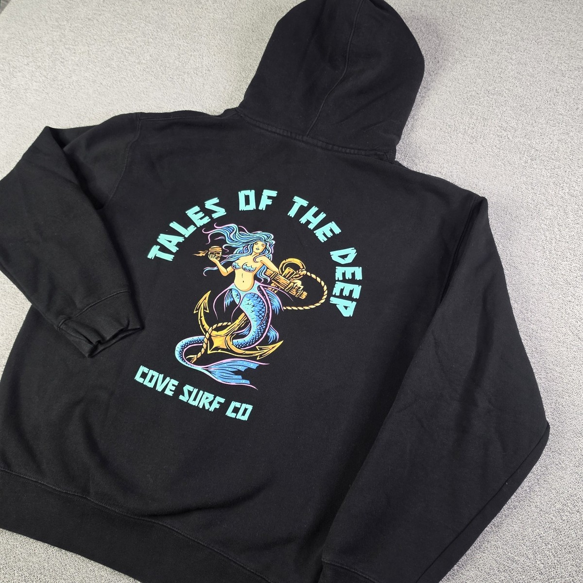 Cove Surf Company Hoodie Mermaid Anchor Tales of The Deep Men 