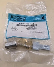 Compx National C8701-KD-14A Cabinet And Drawer Dead Bolt Locks Bright Nickel