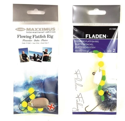 FLADEN Flowing Flatfish Rig 1 Platfisch Rig lumineux platfish-Fach taille 1, 2 - Photo 1/2