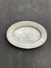 VTG Bon Chef Pewter Oval Small Plate 6 3/4”
