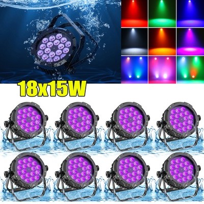 RGBWA+UV 18 LED Par Light Waterproof 270W Outdoor/Indoor Stage DJ Wash Lighting