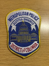 District Of Columbia Metropolitan Police Patch -Historical Memorabilia
