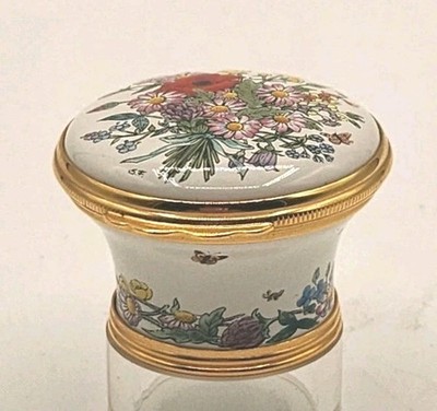 Halcyon Days - The Metropolitan Opera- Opera Flowers Trinket Box