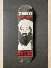 RARE 2001 Zero Osama Bin Laden Skateboard Deck (Adrian Lopez) - SEALED