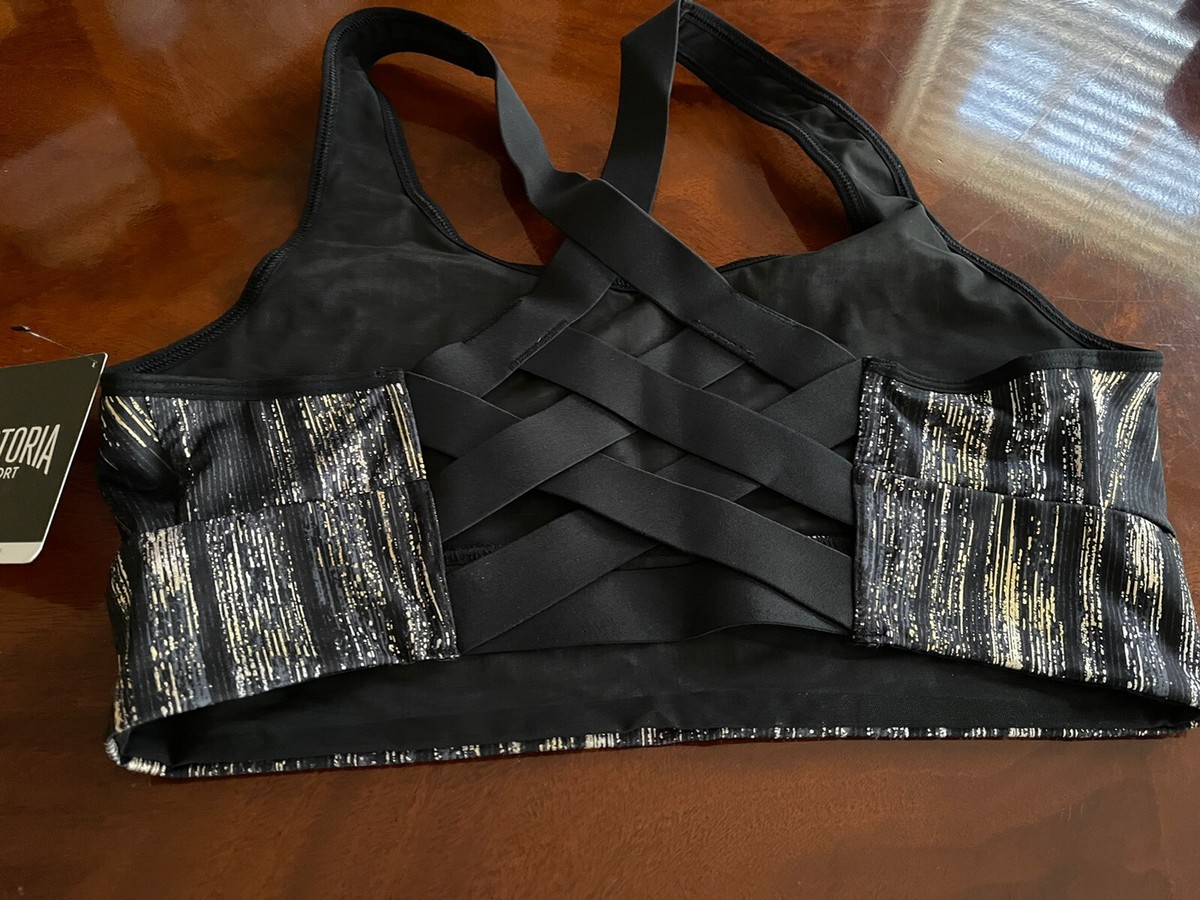 Soutien-gorge De Sport Victoria's Secret The Player - Dos Croisé - Noir - Taille M - Neuf Avec étiquette