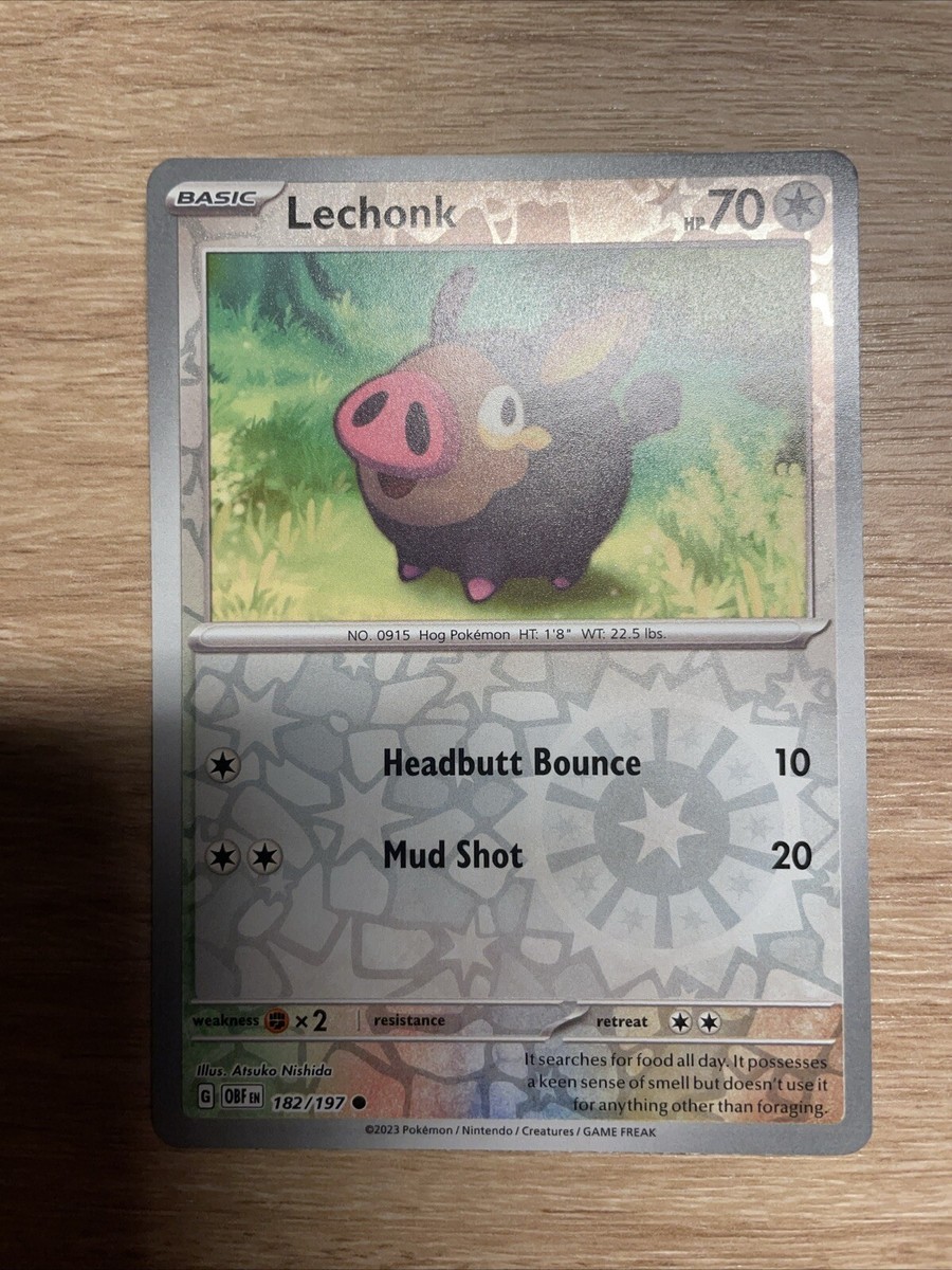 Lechonk | 182/197 | Reverse Holo | Pokemon Obsidian Flames | eBay