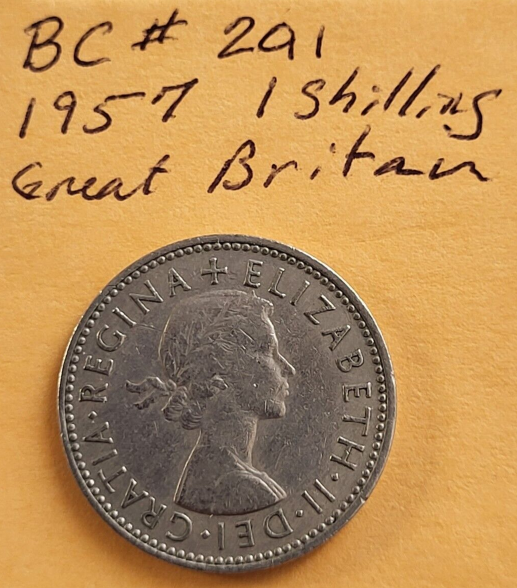 1957 One Shilling -- Elizabeth II English | eBay