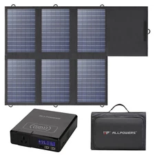 ALLPOWERS Portable Solar Panel Kit 200W Portable Power station for Travel, Trip