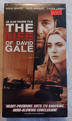 The Life Of David Gale VHS - Kevin Spacey, Kate Winslet, Laura Linney - SEALED