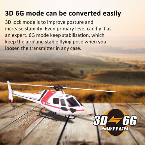 Wltoys XK AS350 K123 6CH 3D 6G System Brushless Motor RC Helicopter/ Transmitter - Picture 5 of 9