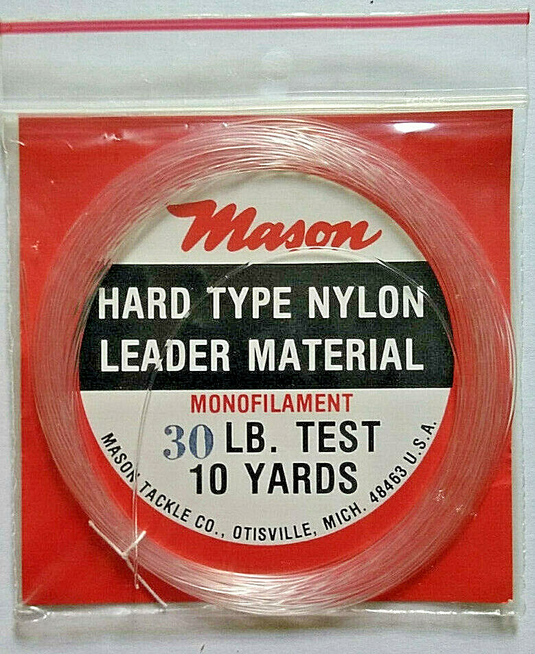 MASON HARD TYPE NYLON LEADER MATERIAL FOR TYING FLY FISHING SHOCK