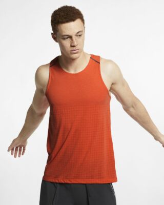 Nike Herren Running Miler Tank Rise 365 Tech Pack Cool Trägertop Singlet