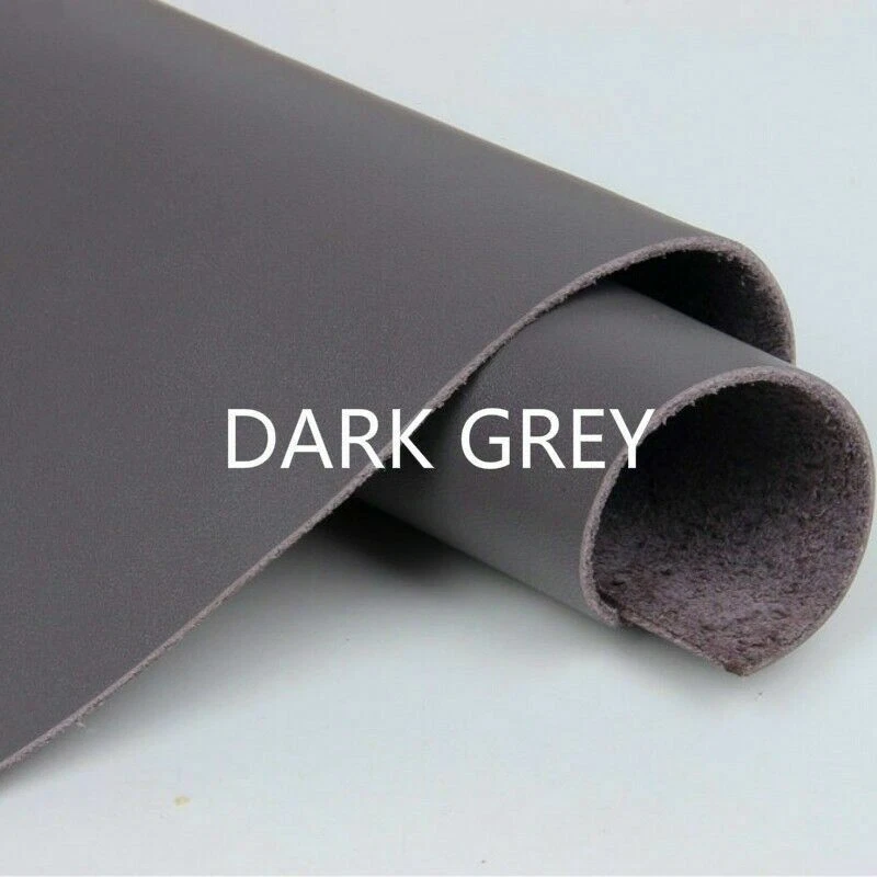 Real Genuine Leather Fabric Scrap First Layer Hide Cut Solid Lychee Pattern DIY - Image 4 of 4